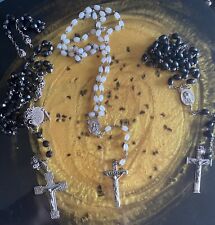 Sterling Silver Rosary Lot, 3 Sterling Rosary Necklace Lot , Vintage picture