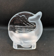 Partylite Whale Tea Light Votive Candle Holder Frosted Glass Retired picture
