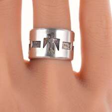 sz6.75 Vintage Native American sterling overlay style ring picture
