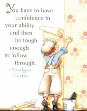 CONFIDENCE IN ABILITY Wallpaper-Handcrafted Fridge Magnet-w/Mary Engelbreit art picture