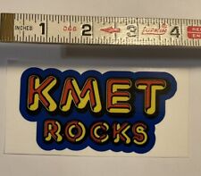 KMET RADIO STICKER Small-Old School Rock-N-Roll Memories picture