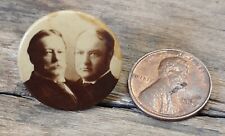 Vintage 1908 William H. Taft, Sherman Presidential political campaign button pin picture