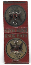 Knox Hats/ Straub Bros.-Bedford, Pa. Vintage Matchbook Cover picture