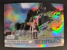 2020 Topps Chrome Star Wars Perspectives Resistence New World Rey Card REFRACTOR picture