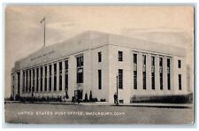 c1950's United Post Office Building Entrance Waterbury Connecticut CT Postcard picture