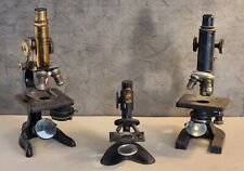 Vintage Ernst Leitz Wetzlar Brass Microscope Germany No. 229797  Group Of 3 picture