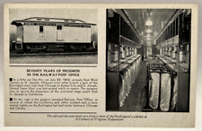 Seventy Years of Progress, Railway Post Office, Vintage Postcard picture