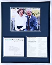 Rosalynn Carter Signed Framed 16x20 Favorite Recipes & Photo Display w/ Jimmy picture