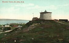 Vintage Postcard 1910's Martello Tower St. John New Brunswick Canada picture