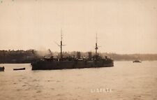 Postcard RPPC Royal Navy Battleship French Italian Liberte picture