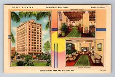 Miami FL-Florida, Hotel Alcazar, Advertising, Vintage Souvenir Postcard picture
