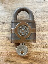 Vintage Antique Old Yale & Town Padlock With Key Lock picture