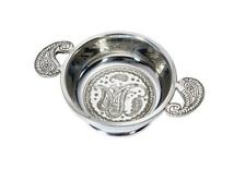 Wentworth Pewter Celtic Toasting Quaich with Scottish Paisley Pattern Design picture