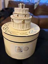 Lenox China Birthday Cake Trinket Box Sentiments Collection Hidden Birthday Wish picture