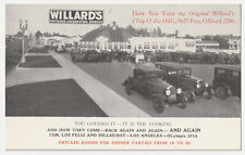 c1920s~Willards Chicken Restaurant~Los Angeles California CA~VTG Advertisement picture