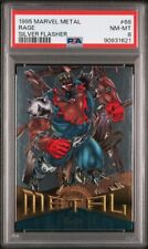 Rage 1995 Marvel Metal Silver Flasher PSA 8 picture