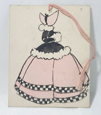 Antique VTG Art School Society Dance Card 1930s Girls Etiquette Cottagecore picture