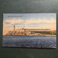 Morro Castle Havana Cuba Postcard From 1948. Republic Of Cuba. Buy Cuban Surgar. picture