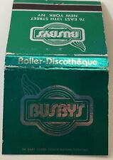 Vintage Matchbook - Busby's Roller Discotheque - New York NYC picture