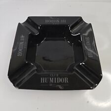 CLUB Humidor Large BLACK  Cigar ASHTRAY Collectible. picture