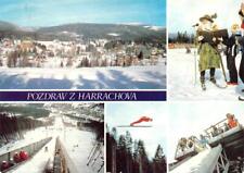 Harrachov, Czech Republic  CERTOVA HORA SKI AREA  Skiers~Jumps  4X6 Postcard picture