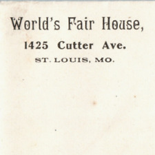 1904 St Louis Worlds Fair Expo House Postal Cover Unsued Stationary picture
