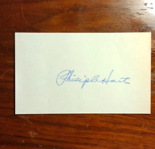Michigan Senator Philip A. Hart (1912-1976) Autograph - Signed 3X5 Index Card picture
