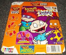SCARCE 2001 VINTAGE NABISCO NICKELODEON RUGRATS FRUIT SNACKS EMPTY FLAT BOX picture