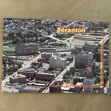 Scranton PA Aerial View Downtown Postcard picture