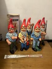 Nasco Vintage Garden Gnomes/Elfin Figurines, Set of 5 Made in Japan picture