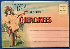 In the Land of the Cherokees Western North Carolina nc Postcard Folder #2 picture