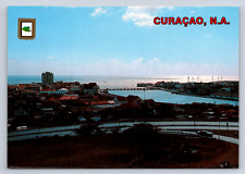 Vintage Postcard Curacao N.A. Willemstad Queen Juliana Bridge  picture