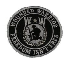 WW WOUNDED WARRIOR FREEDOM ISN'T FREE PATCH DISABLED VET WIA WOUNDED IN ACTION picture