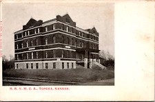 Topeka Kansas KS New Railroad YMCA Building RR YMCA Vintage C. 1903 Postcard picture