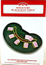 Miniature Blackjack Table Set with Mini Card Deck by Holiday Time picture