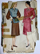 *Read* Rare Simplicity 1718 Misses Women’s Dress 14 Vintage Sewing Pattern picture