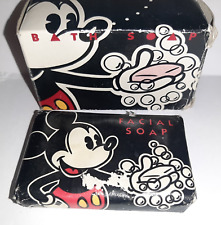 Walt Disney Resorts Mickey Mouse  Vintage White Bath Soap & Facial Soap 90s picture