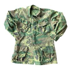Tropical Combat Jungle Jacket Vietnam ERDL Lowland Camo Poplin Ripstop Slant picture