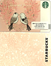NEW STARBUCKS  KOREA CARD 2016  LOVE BIRDS VALENTINE'S CARD  LOW PRICE picture