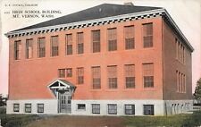 High School Building Mount Mt. Vernon Washington WA 1908 Postcard picture
