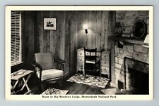 Harrisonburg VA-Virginia, Room In Big Meadows Lodge, Vintage Postcard picture