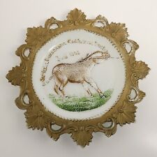 1908 Democratic National Convention Denver CO Milk Glass Donkey Plate souvenir picture
