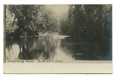RARE 1908 RPPC: Pomperaug River, South Britain, Connecticut picture