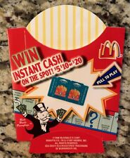 McDonald's 1998 New Unpeeled FRENCH FRY Box MONOPOLY picture