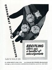 1948 Breitling Chronomat Datora Duograph Watch Advert Vintage 1940s Swiss Ad picture