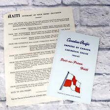 1967 Canadian Pacific Empress of Canada Haiti Shore Excursion Brochure e1 picture