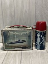 1960 SUBMARINE Lunchbox & Thermos King Seeley USS Seawolf George Washington picture