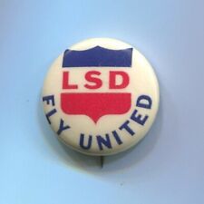 1960s  LSD  FLY UNITED  Free Love  Hippie  Psychedelic  ACID  Protest Cause  Pin picture