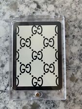 Gucci Playing Card Queen Of Spades White & Black Interlocking Design | In Case picture