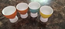VINTAGE DOUBLE EGG CUPS/ SAKKI - SET OF 4  picture